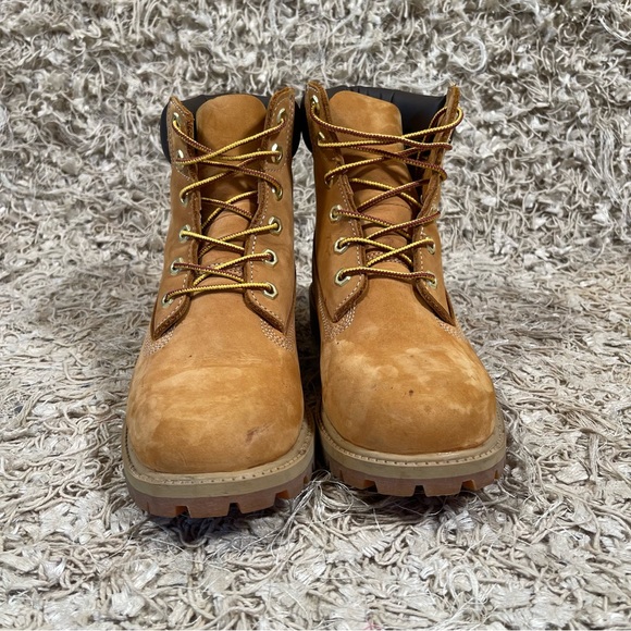 Timberland tan 6" wheat boot leather & gum sole work boots hikers BTS grunge - Picture 6 of 12